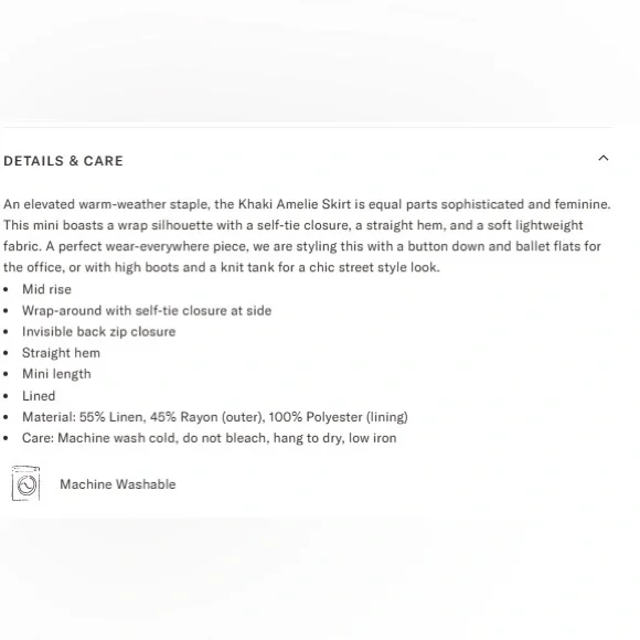 NWT Pomander Place Khaki Amelie Skirt - Picture 4 of 4